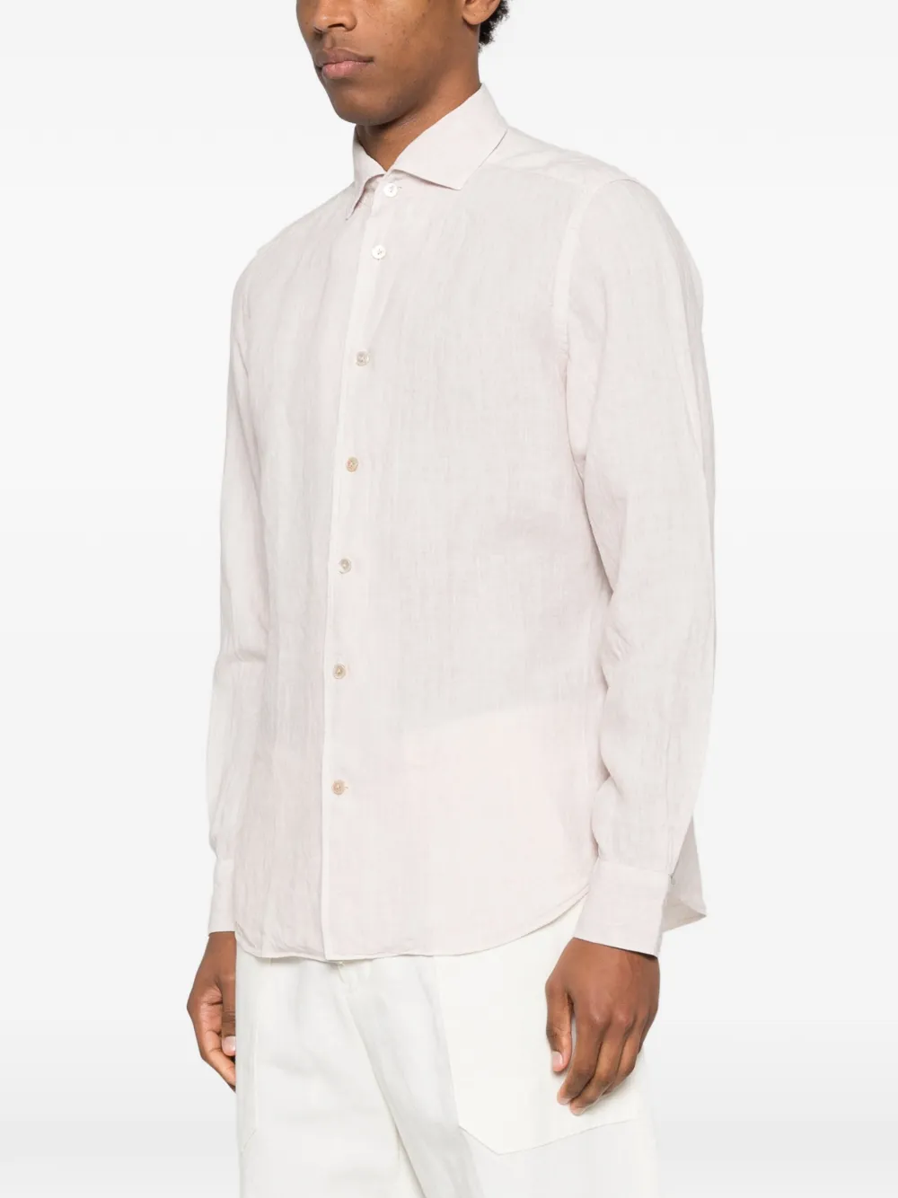  Eleventy Buttoned Shirt - Neutrals 