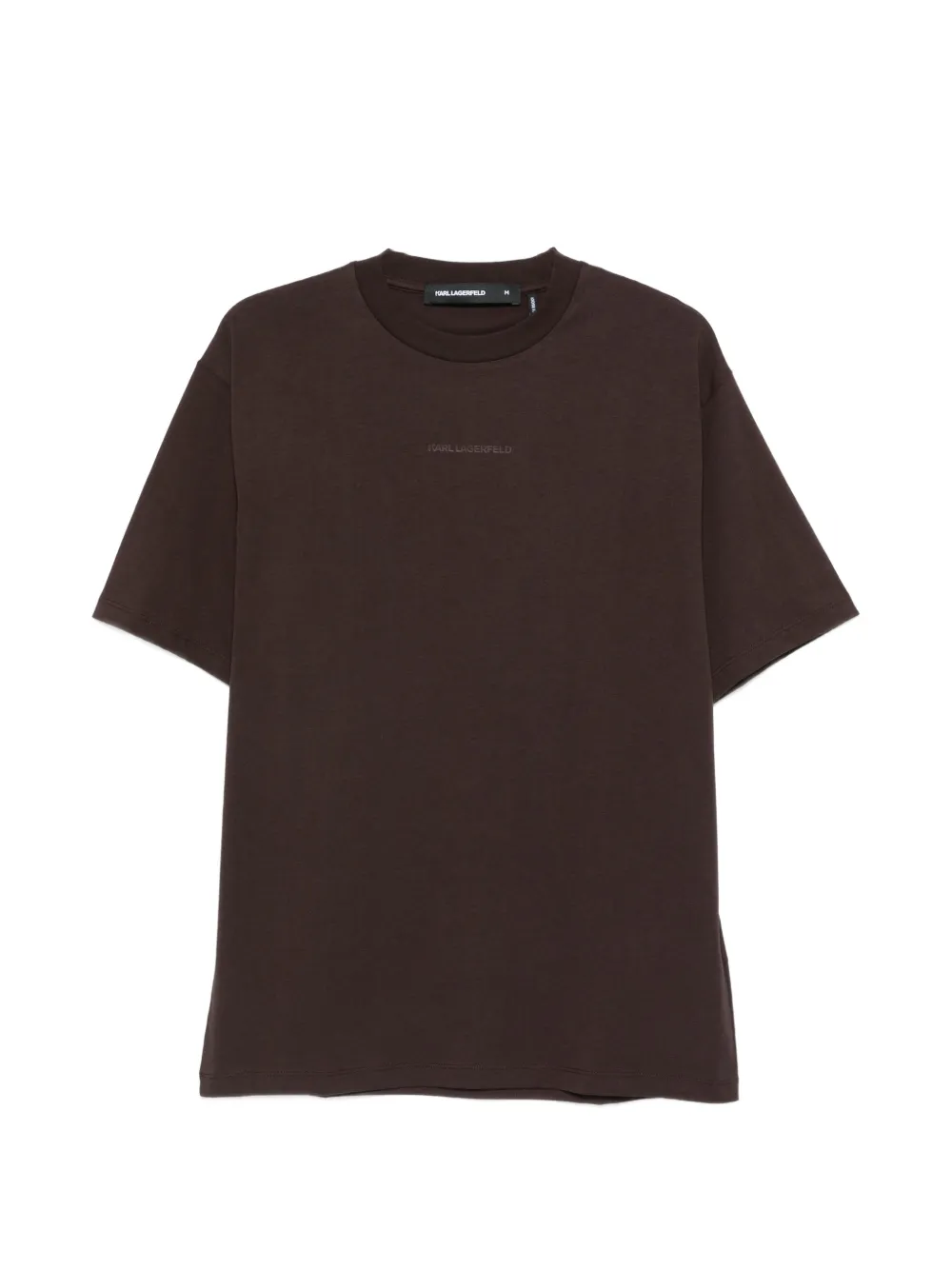 Karl Lagerfeld T-shirt con logo - Marrone