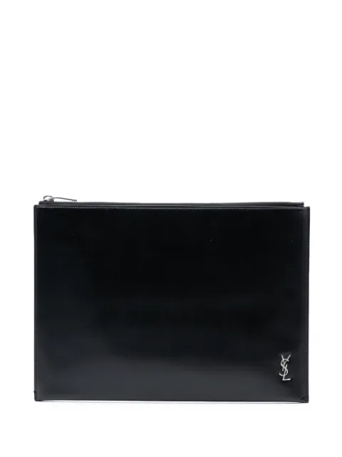 Saint Laurent Pre-Owned 2020 Leather Monogram Ipad Case clutch bag