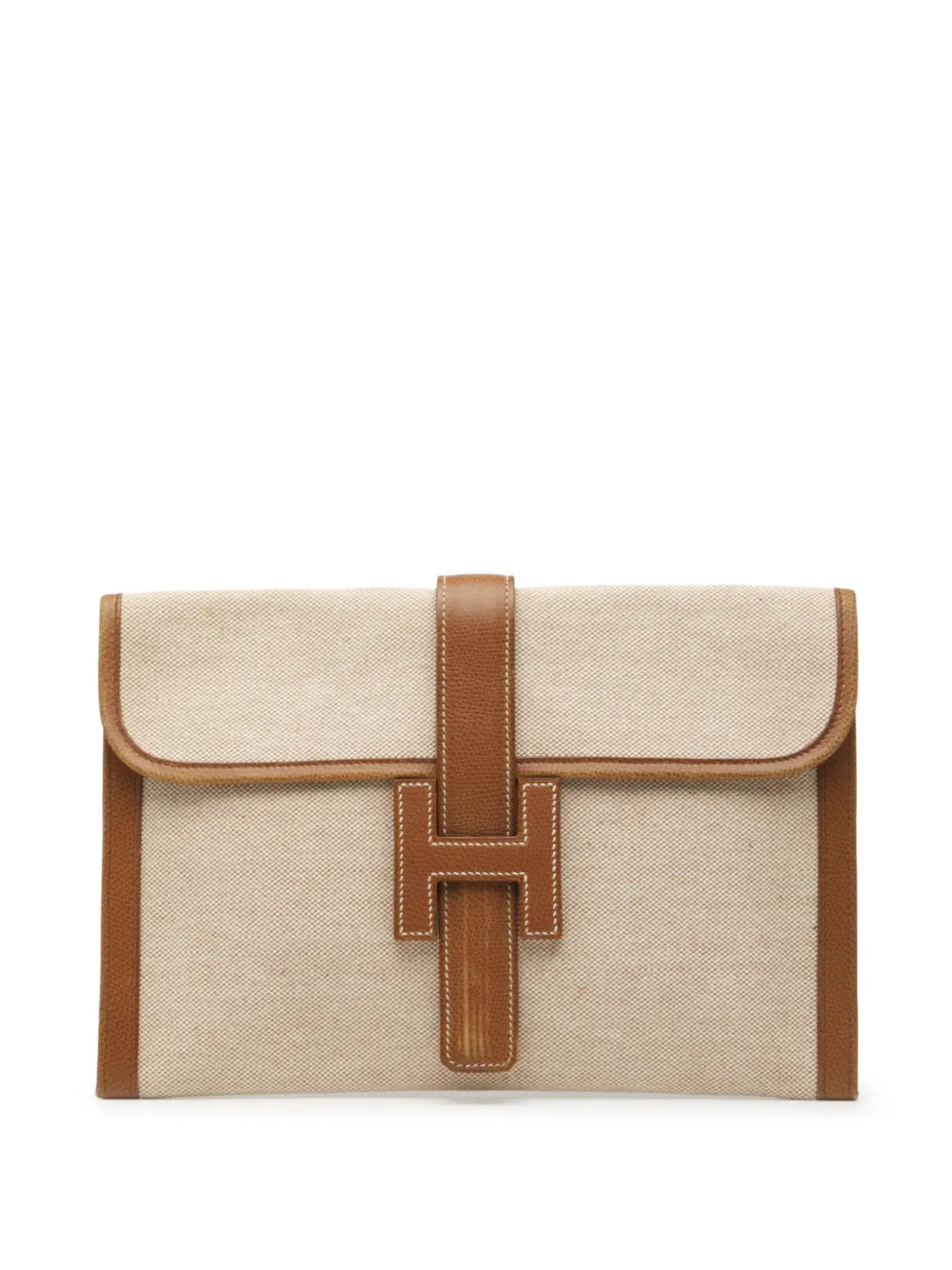 Hermès Pre-Owned 1976 Toile Jige 29 clutch bag - Marrone