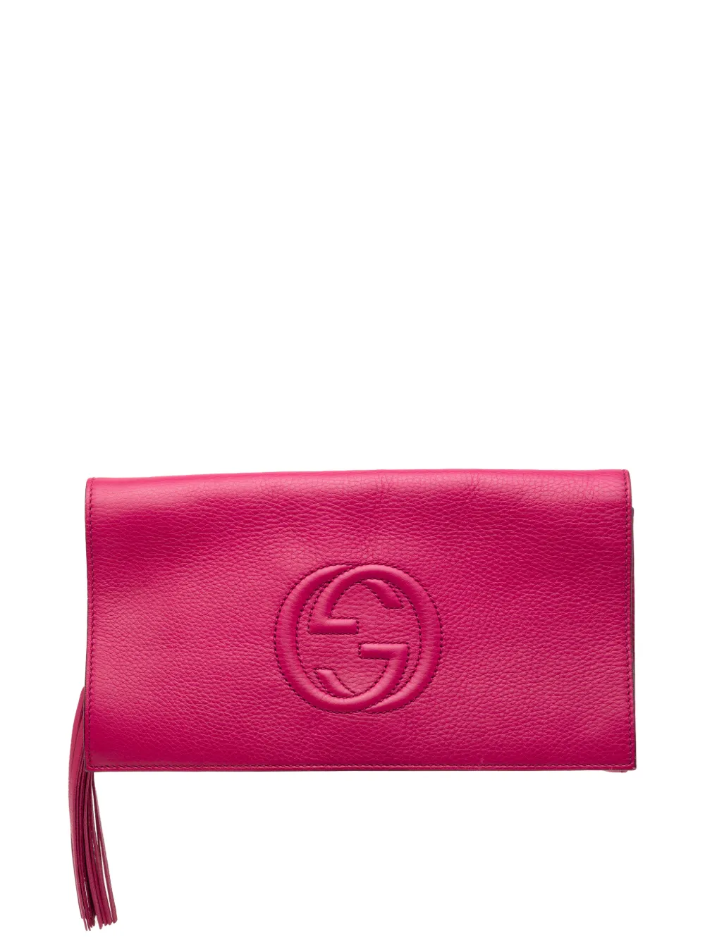 Gucci Pre-Owned 2000-2015 Leather Soho Disco clutch bag - Rosa