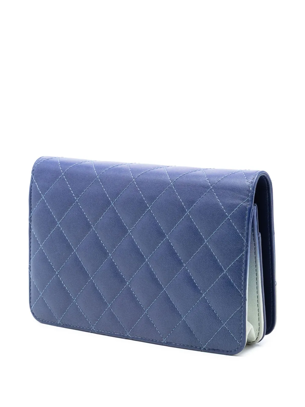2015-2016 Ombre Lambskin Degrade Wallet On Chain Crossbody Bag
