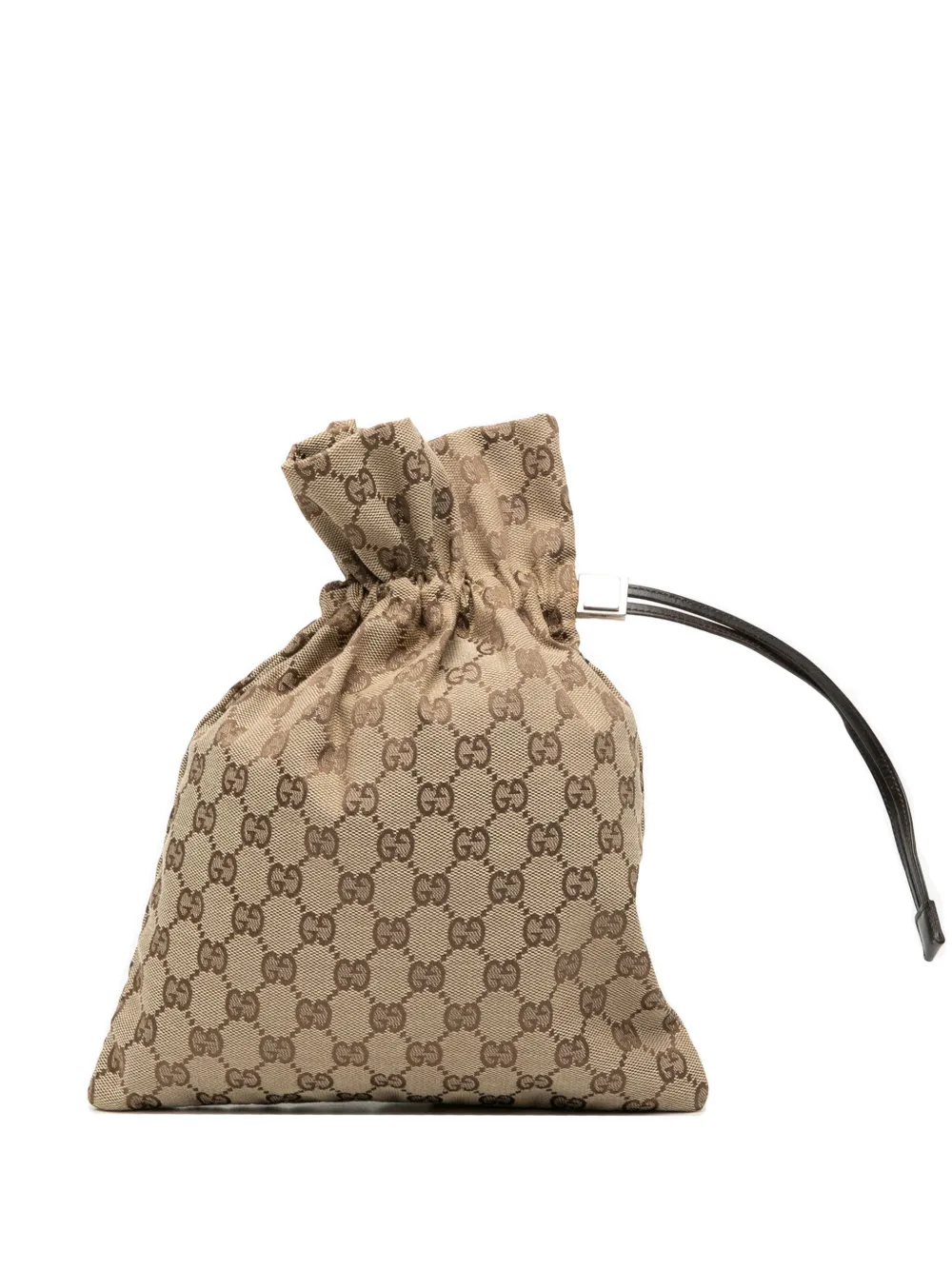 Gucci Pre-Owned 2000-2015 GG Canvas Drawstring pouch - Marrone
