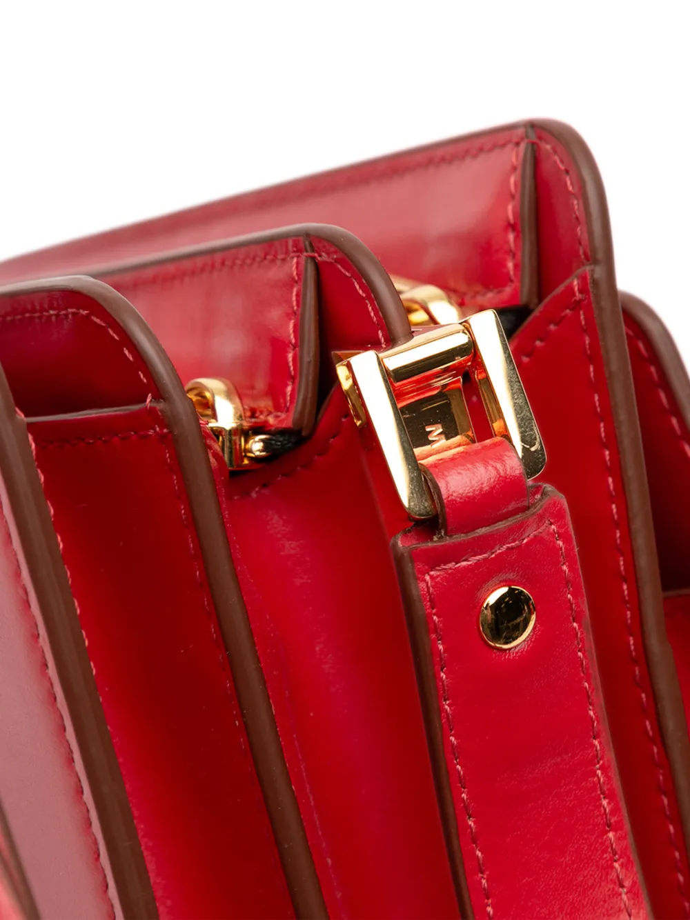2020-2025 Leather Trunk Reverse Crossbody Bag