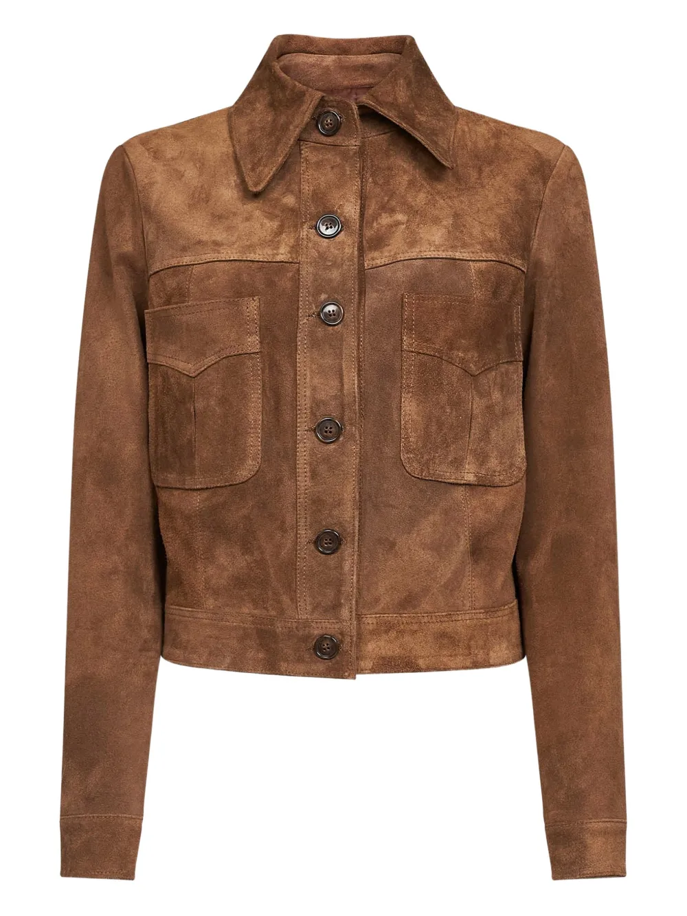 Blanca Vita button flap pocket coat - Marrone