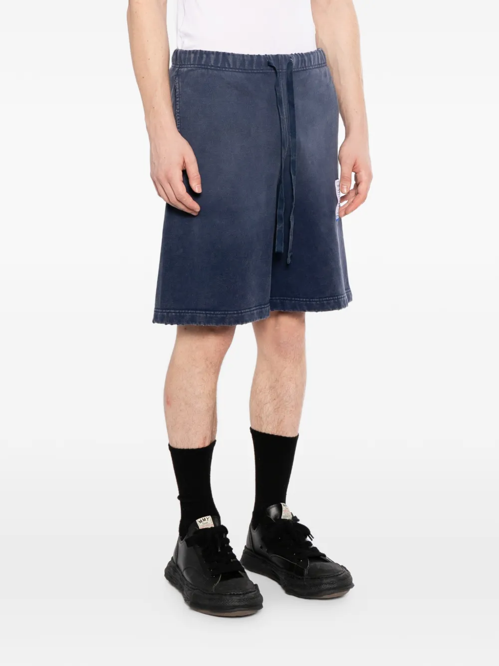 Maison MIHARA YASUHIRO Sun Faded Like sweat shorts Blauw
