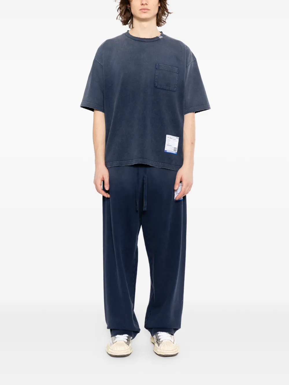 Maison Mihara Yasuhiro Sun Faded Like Track Pants - Blue 