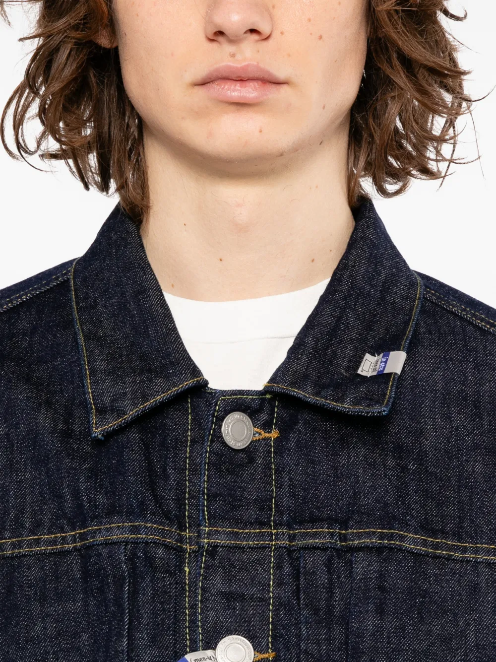 Maison MIHARA YASUHIRO Selvage denim jack Blauw