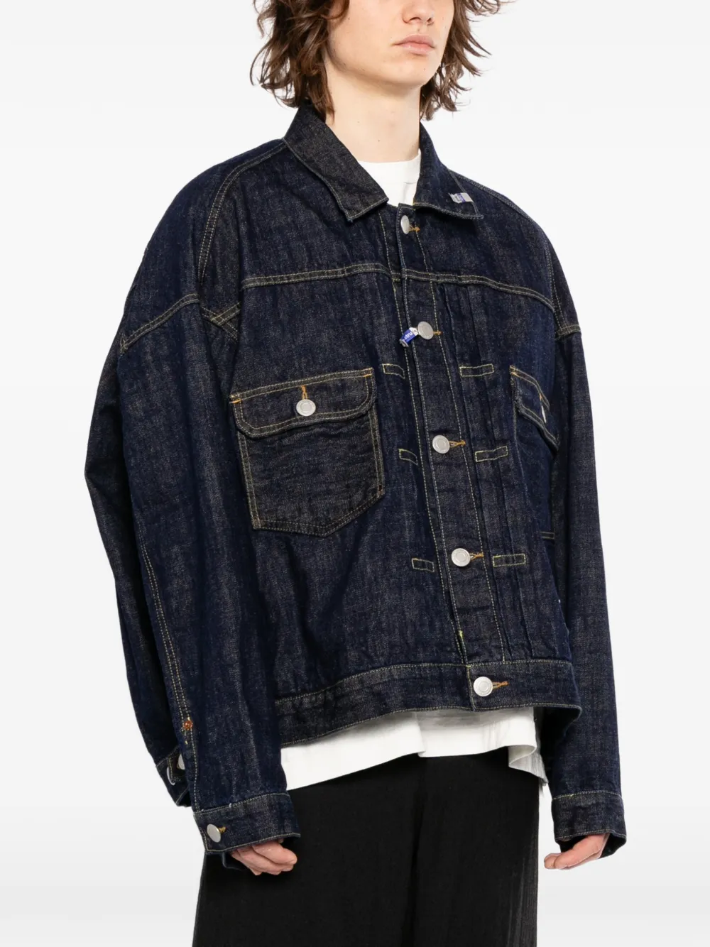  Maison Mihara Yasuhiro Selvage Denim Jacket - Blue 