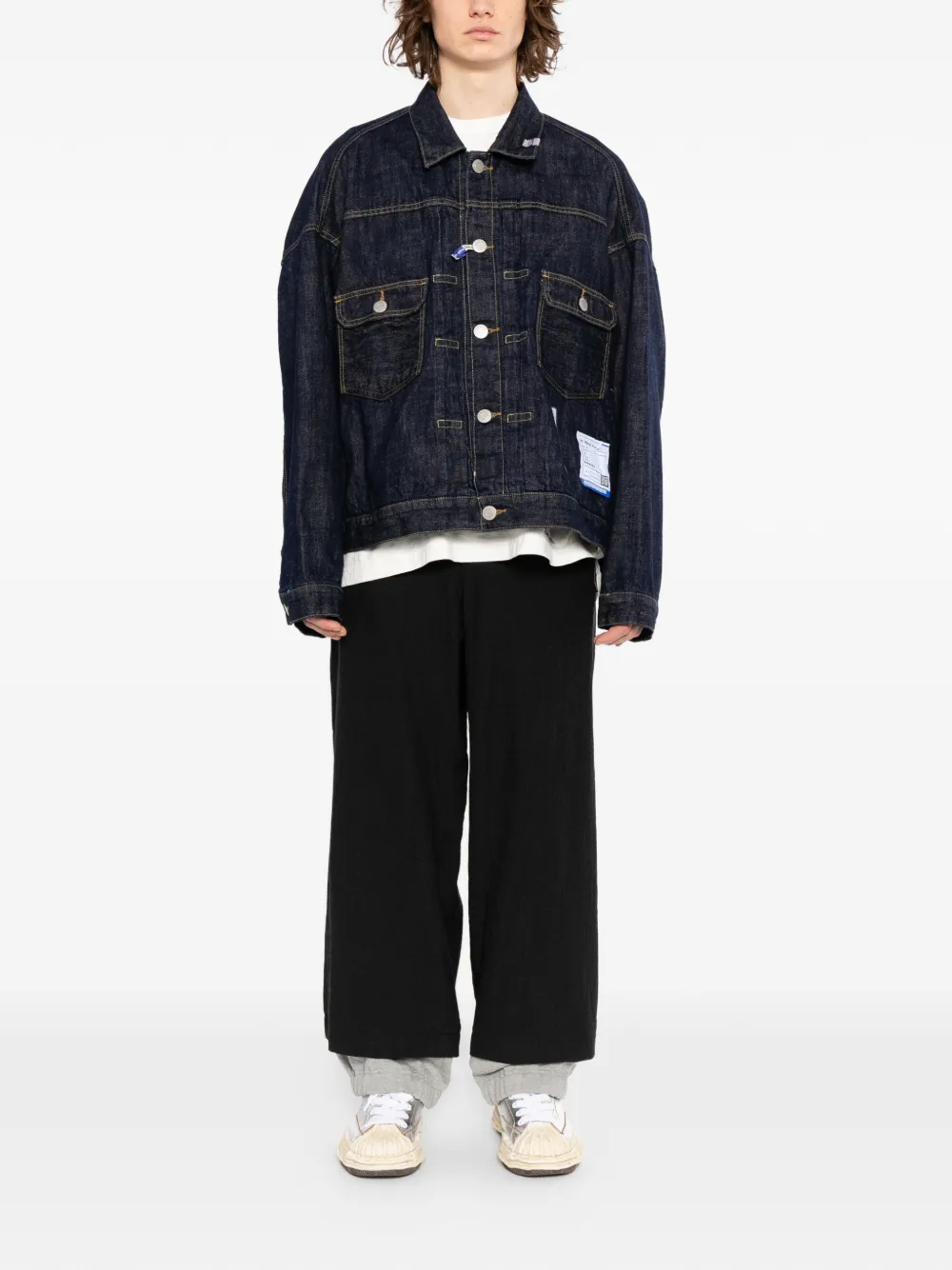  Maison Mihara Yasuhiro Selvage Denim Jacket - Blue 