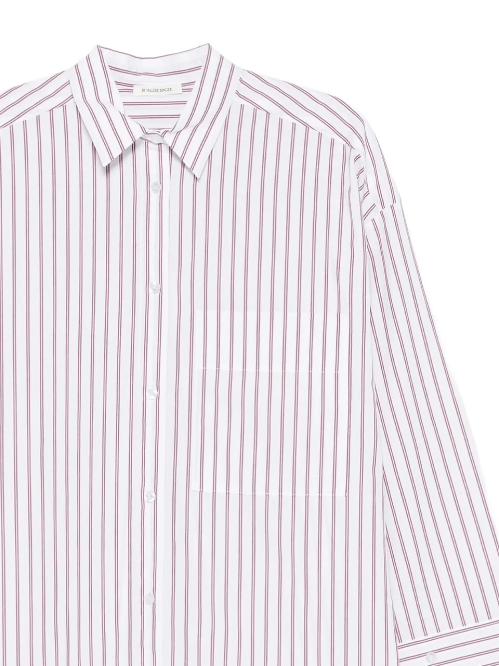 By Malene Birger Derris gestreepte oversized blouse Rood