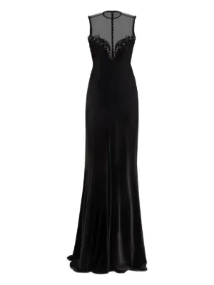 chinese dress ladies Virtue Black Cowl-Neck Fishtail Maxi Dress With Split – Club L London main image 0