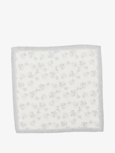 Eleventy floral-print pocket square