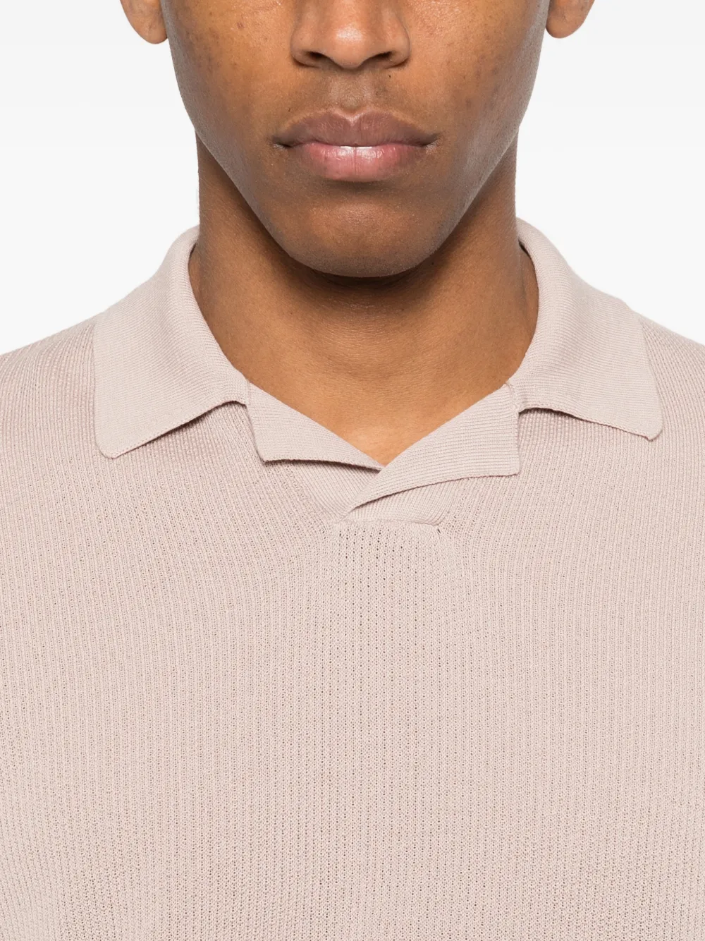 Eleventy T-shirt met kraag en korte mouwen Beige