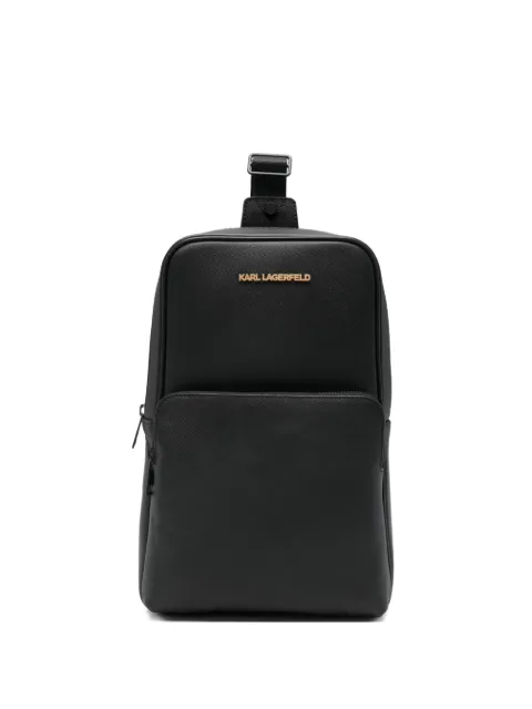 Karl Lagerfeld logo-plaque backpack