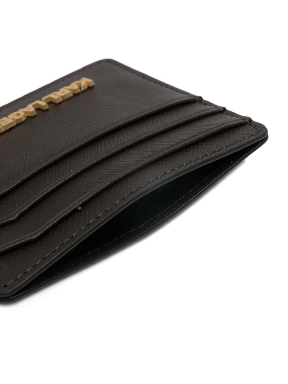  Karl Lagerfeld Leather Card Holder - Brown 