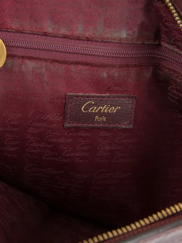Cartier 2000s Must De Cartier Tote Bag | Red | FARFETCH