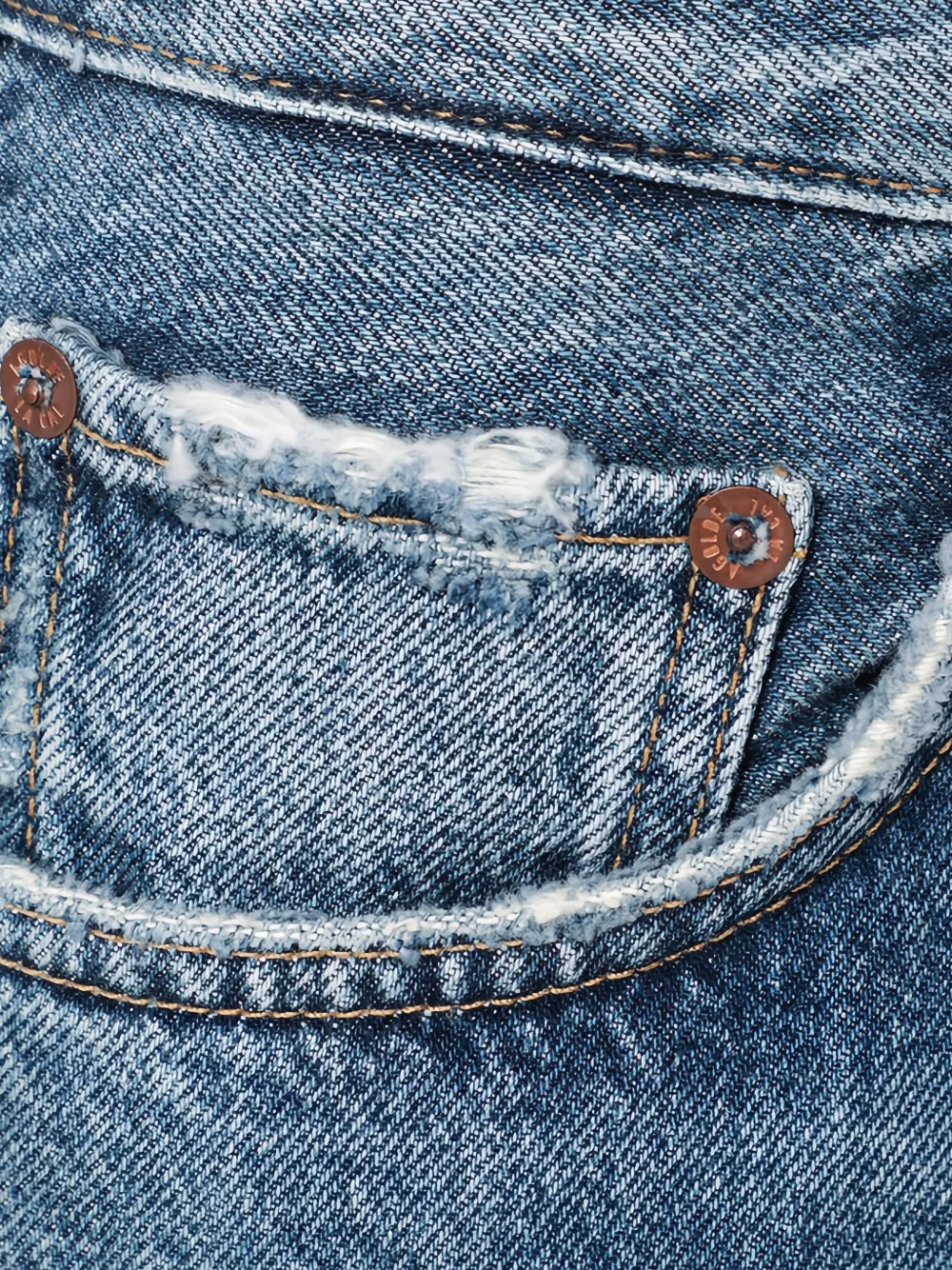 AGOLDE Valen jeans met franje Blauw