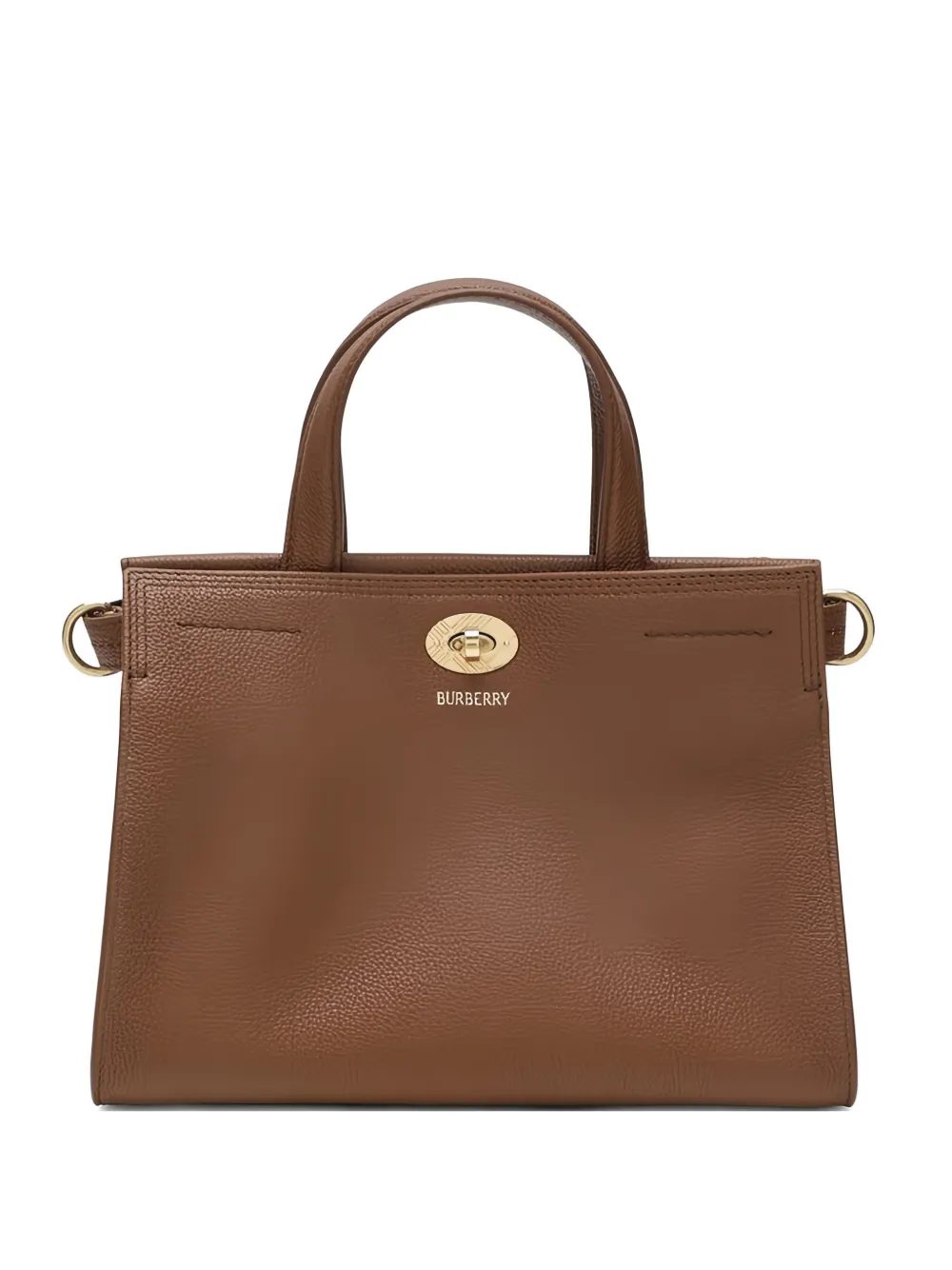 Burberry mini leather tote bag - Marrone