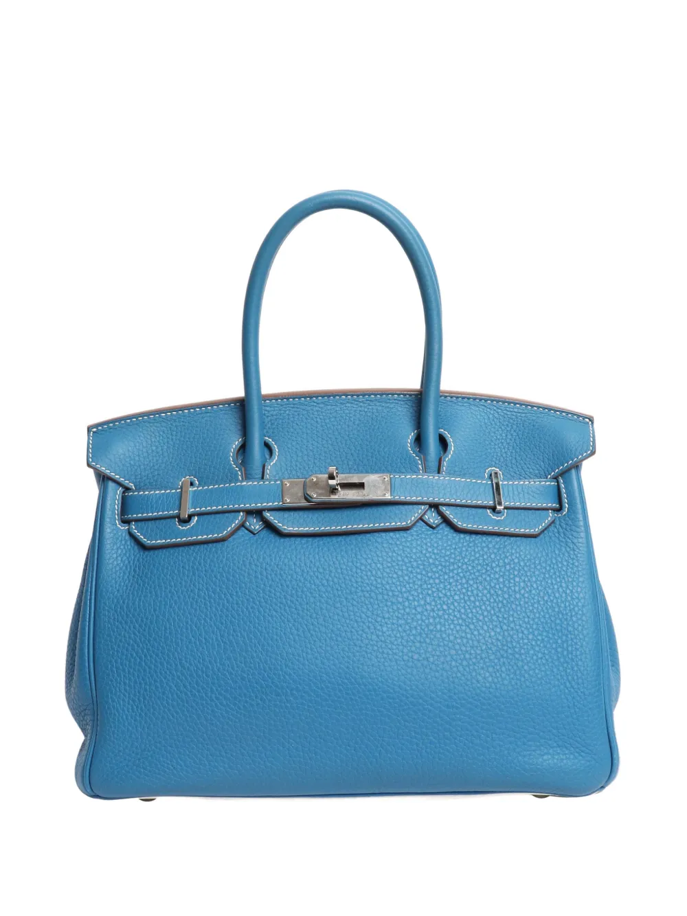 Hermès Pre-Owned 2011 Birkin 30 top-handle leather tote bag - Blu