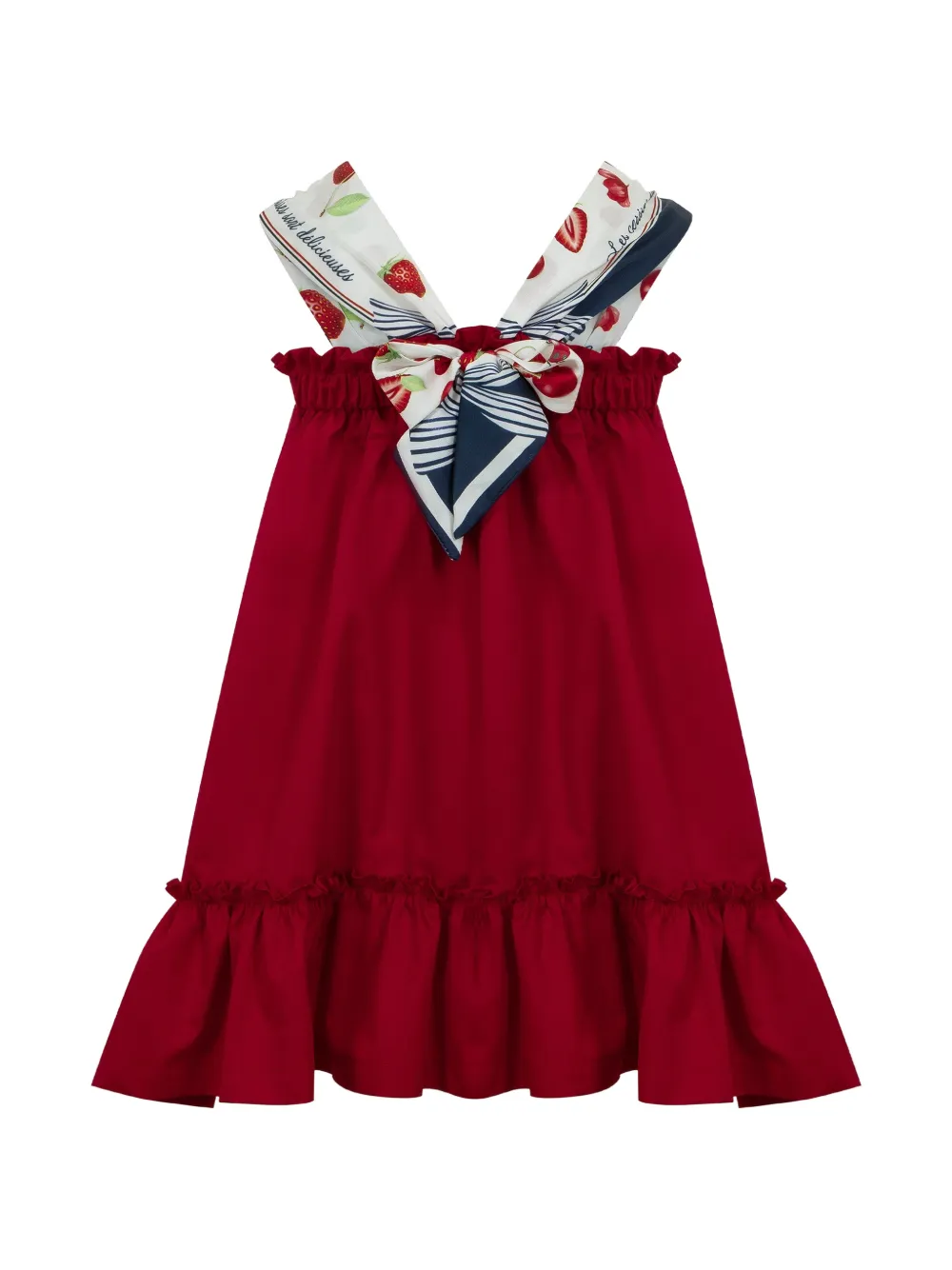  Lapin House Ruffled Dress - Red 