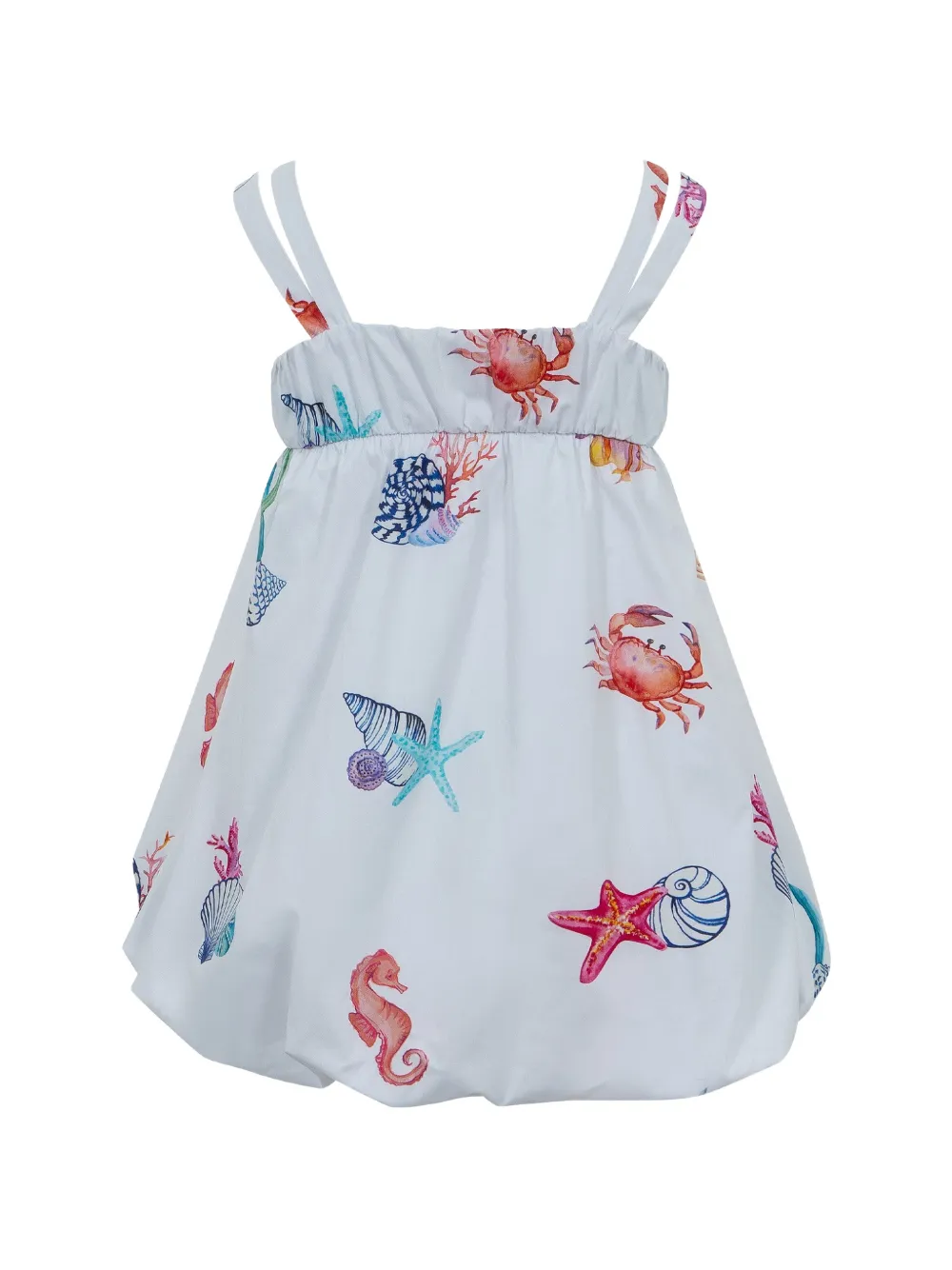 Lapin House Jurk met zeeprint Wit