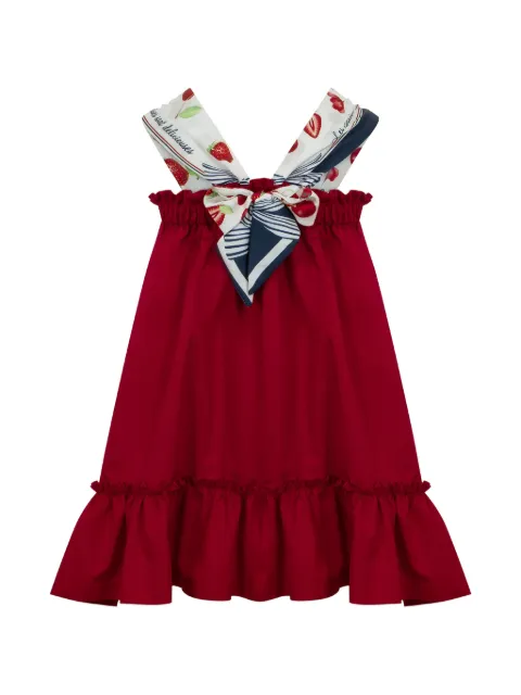 Lapin House ruffled fruit-print dress