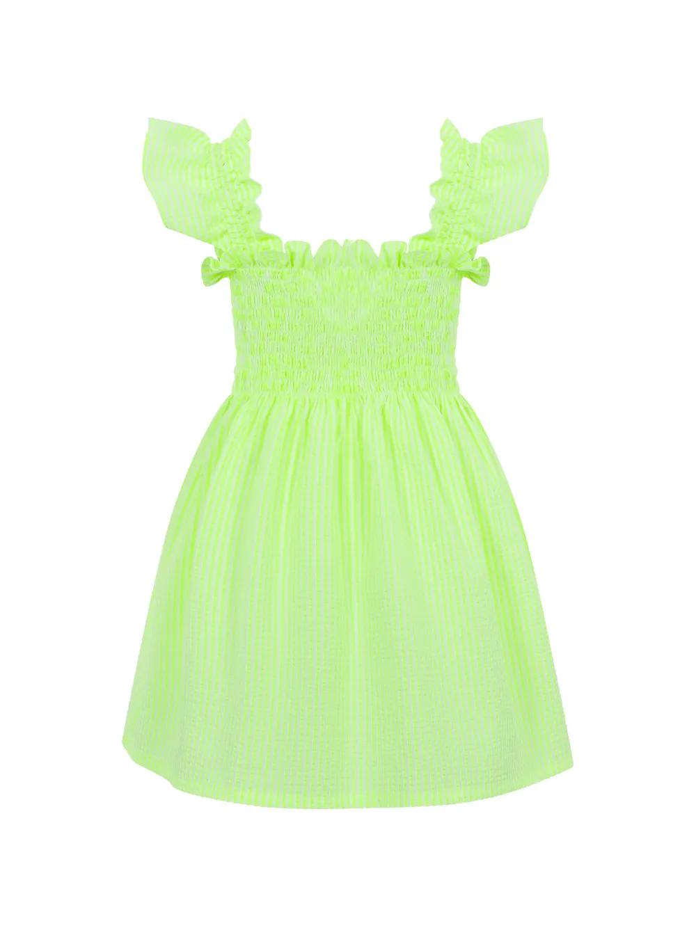 Lapin House Jurk met ruches Groen