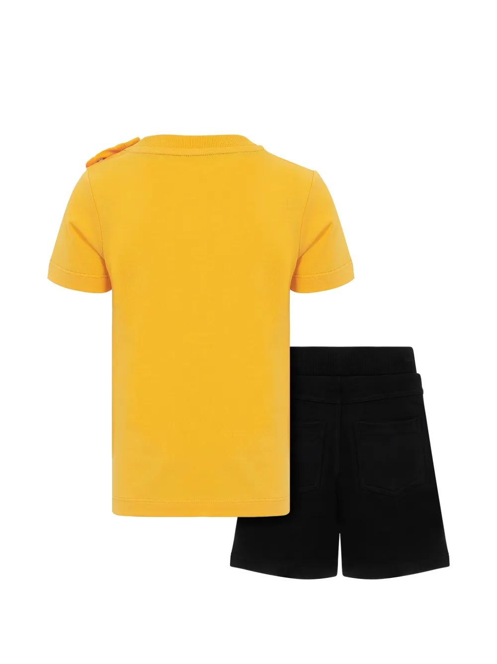  Lapin House Ribbed-trim Shorts Set - Yellow 