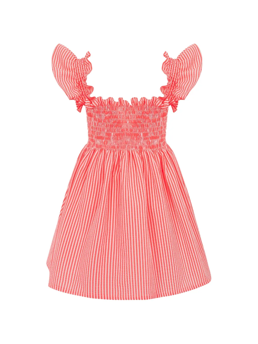 Lapin House Jurk met ruches Rood