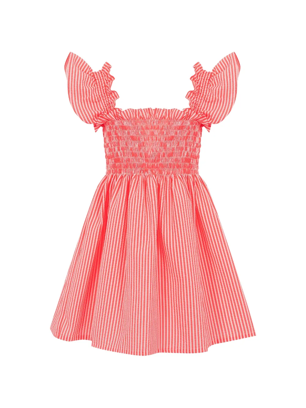 Lapin House Jurk met ruches Rood