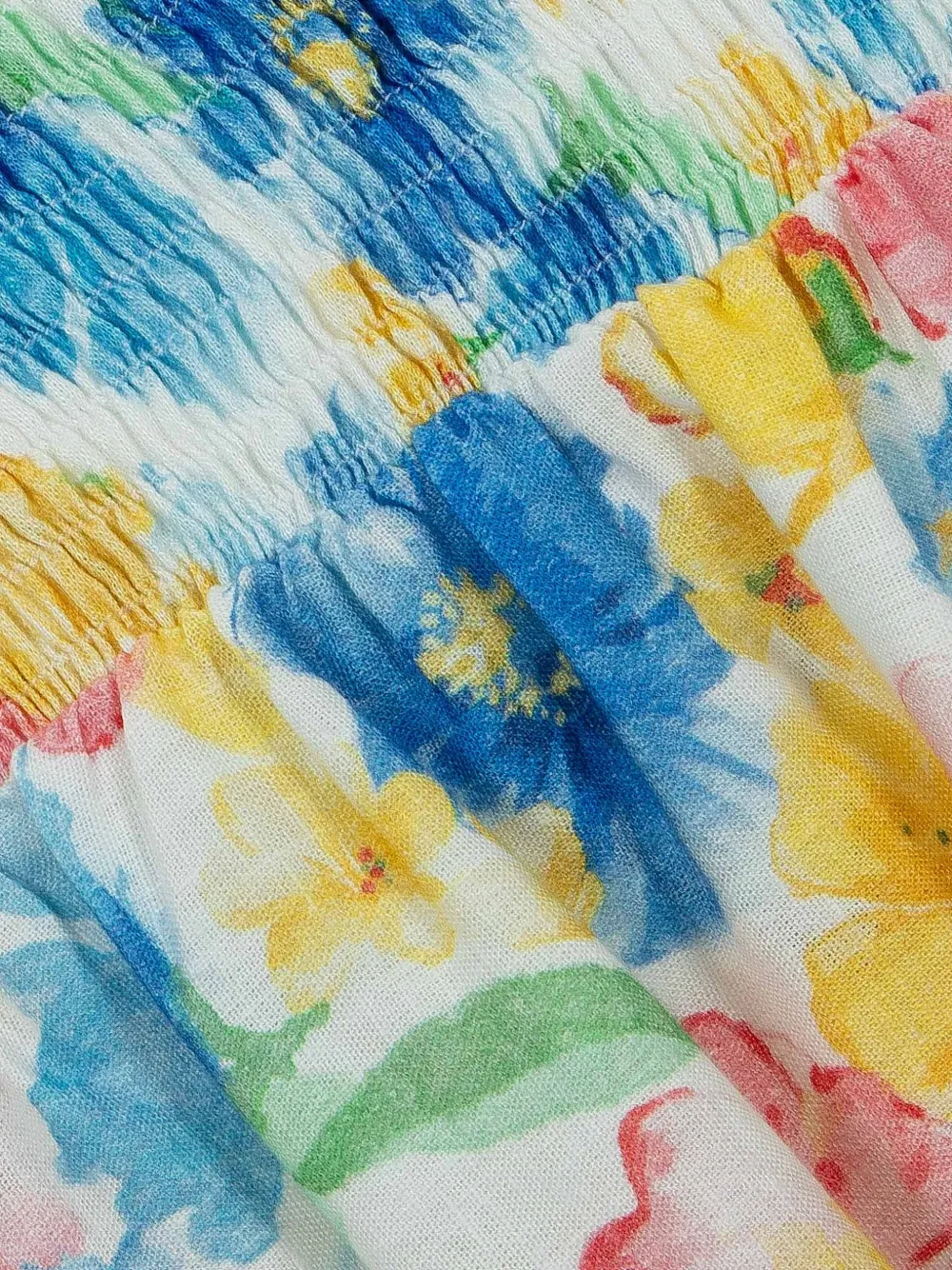 Lapin House Gelaagde jurk met bloemenprint Wit