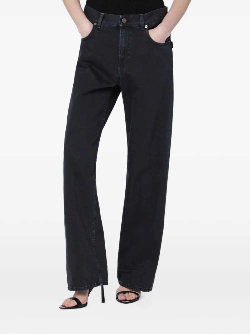 Haikure belt-loop jeans - Nero