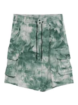 juun.j ジュンジー　オーガンザオーバーレイ ショートパンツ Juun.J オーガンザオーバーレイ ショートパンツ | グレー | FARFETCH JP