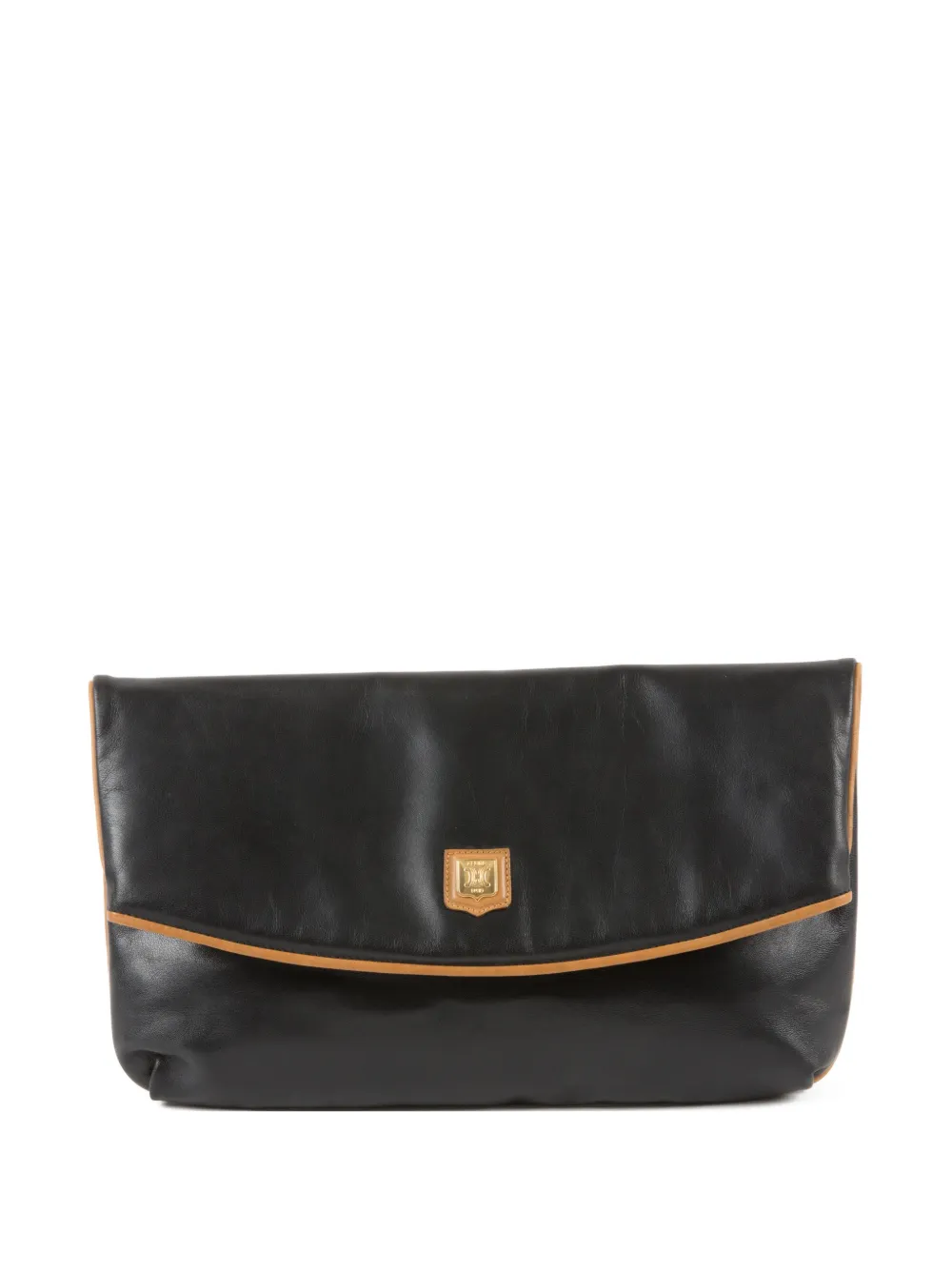 Celine Pre-Owned 1990s Triomphe leather clutch bag - Nero