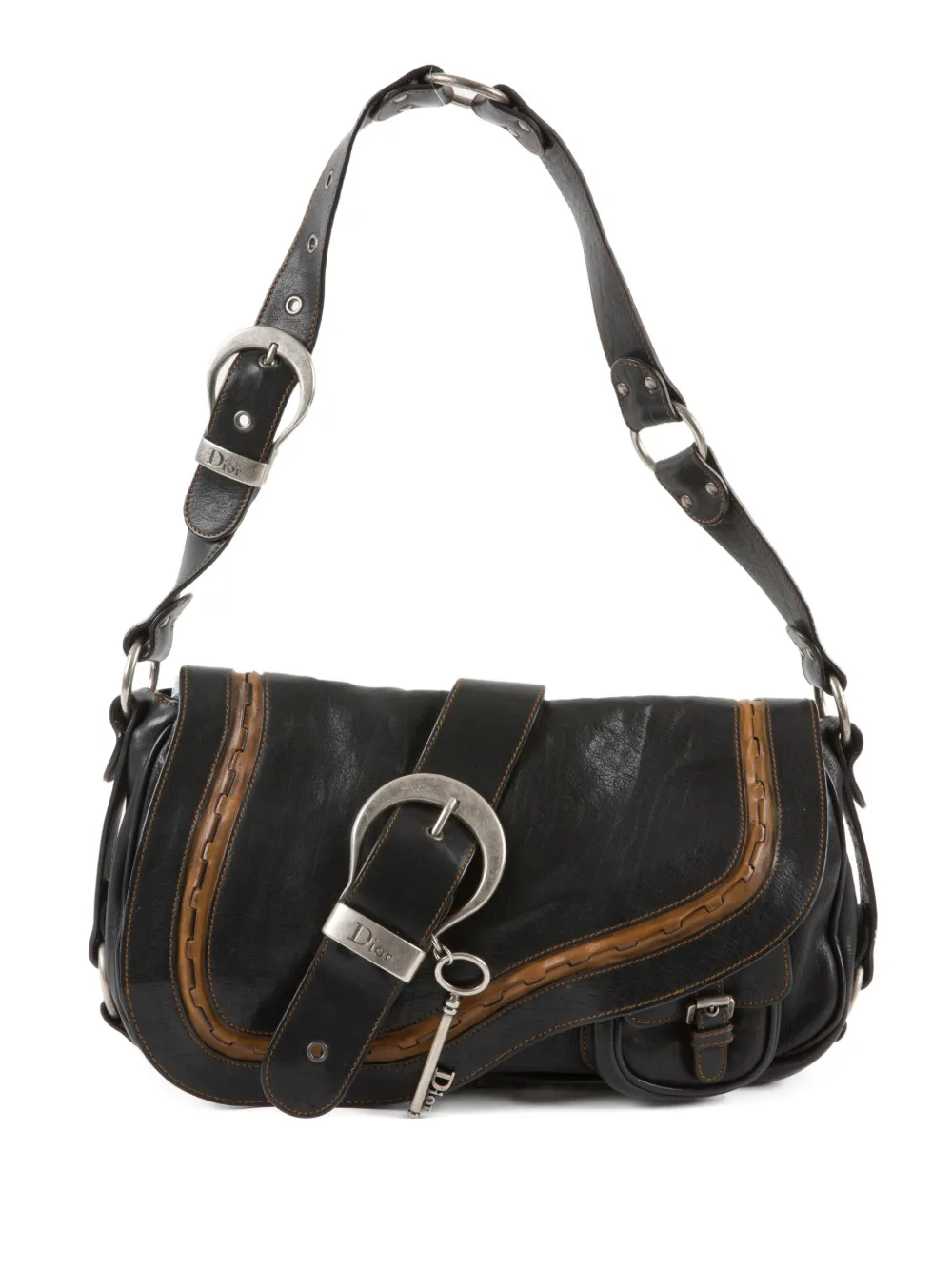 Christian Dior Pre-Owned 2006 Gaucho Saddle shoulder bag - Nero