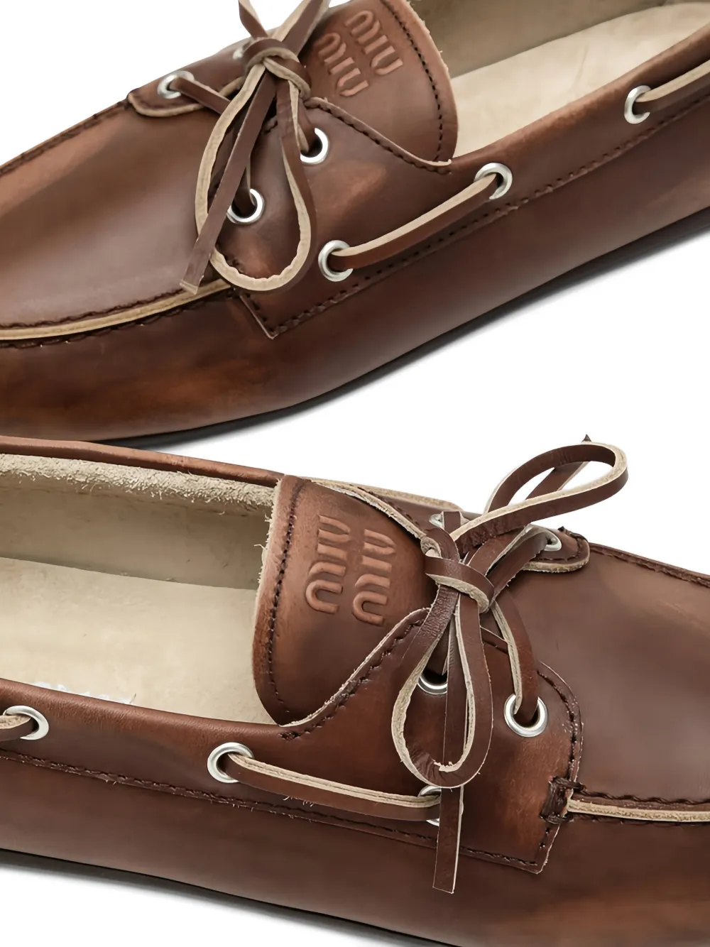 Miu lace-up loafers Bruin
