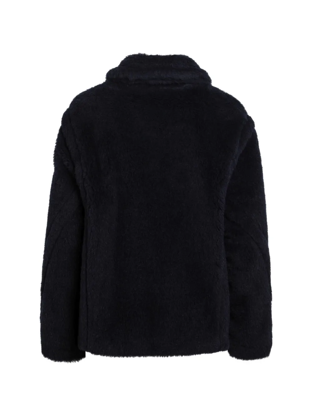  Max Mara Abrigo De Piel Artificial Con Botones - Azul 