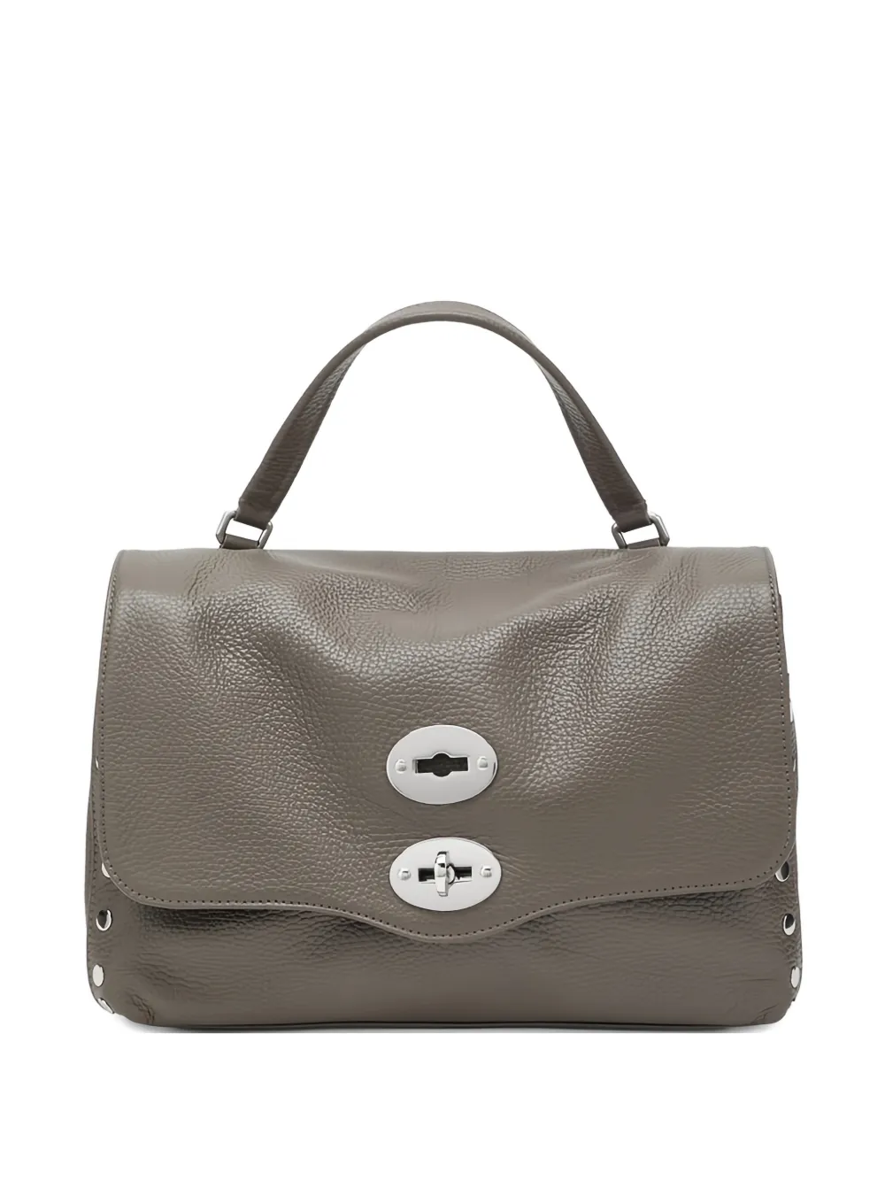 Zanellato POstina studded turn-lock tote bag - Grey