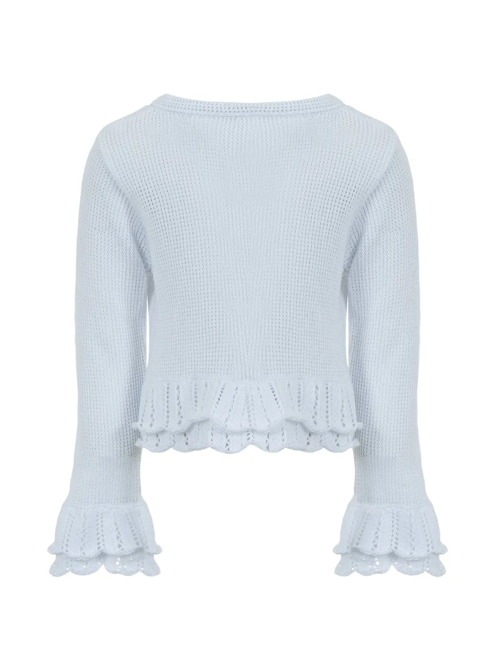 Ruffled Cardigan