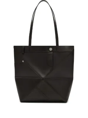 LOEWE Puzzle Fold Horizontal M Tote Bag | Black | FARFETCH