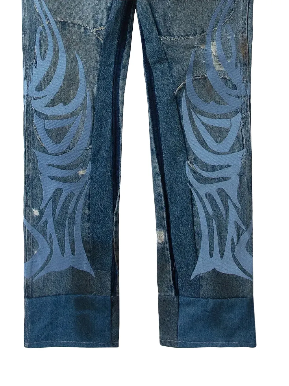 Who Decides War winged carpenter denim jeans - Blauw