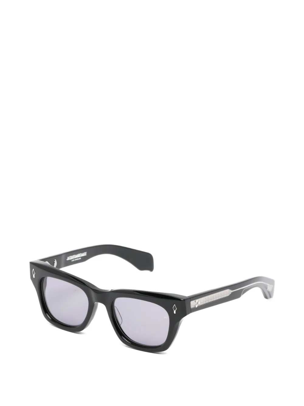 Jacques Marie Mage diamond detail browline sunglasses - Zwart
