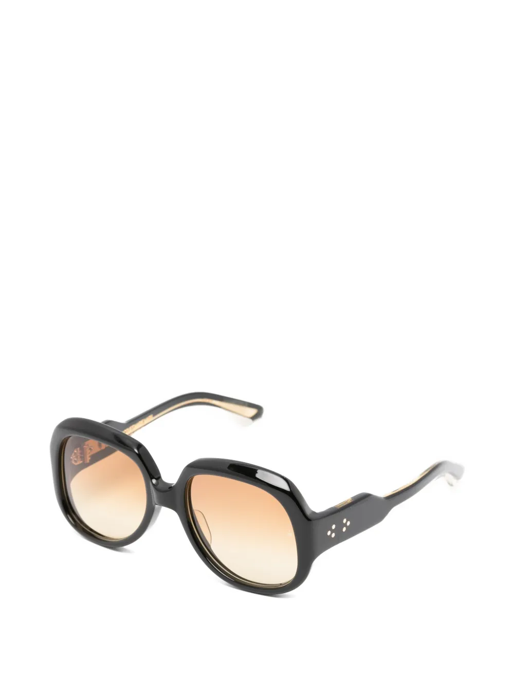 Jacques Marie Mage John & Yoko Ocean Child oversized sunglasses - Zwart