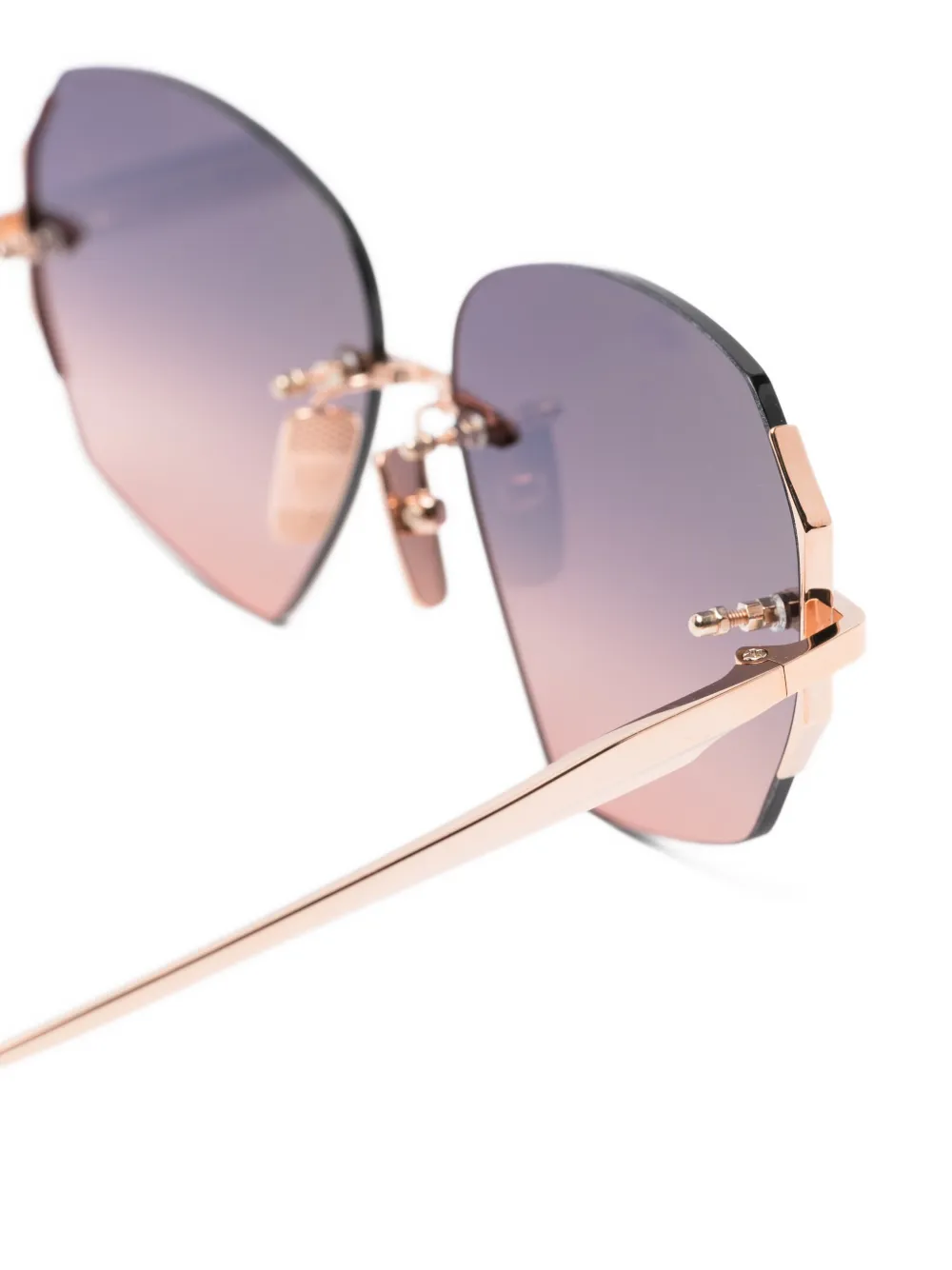 Dita Eyewear Geometrische zonnebril Goud