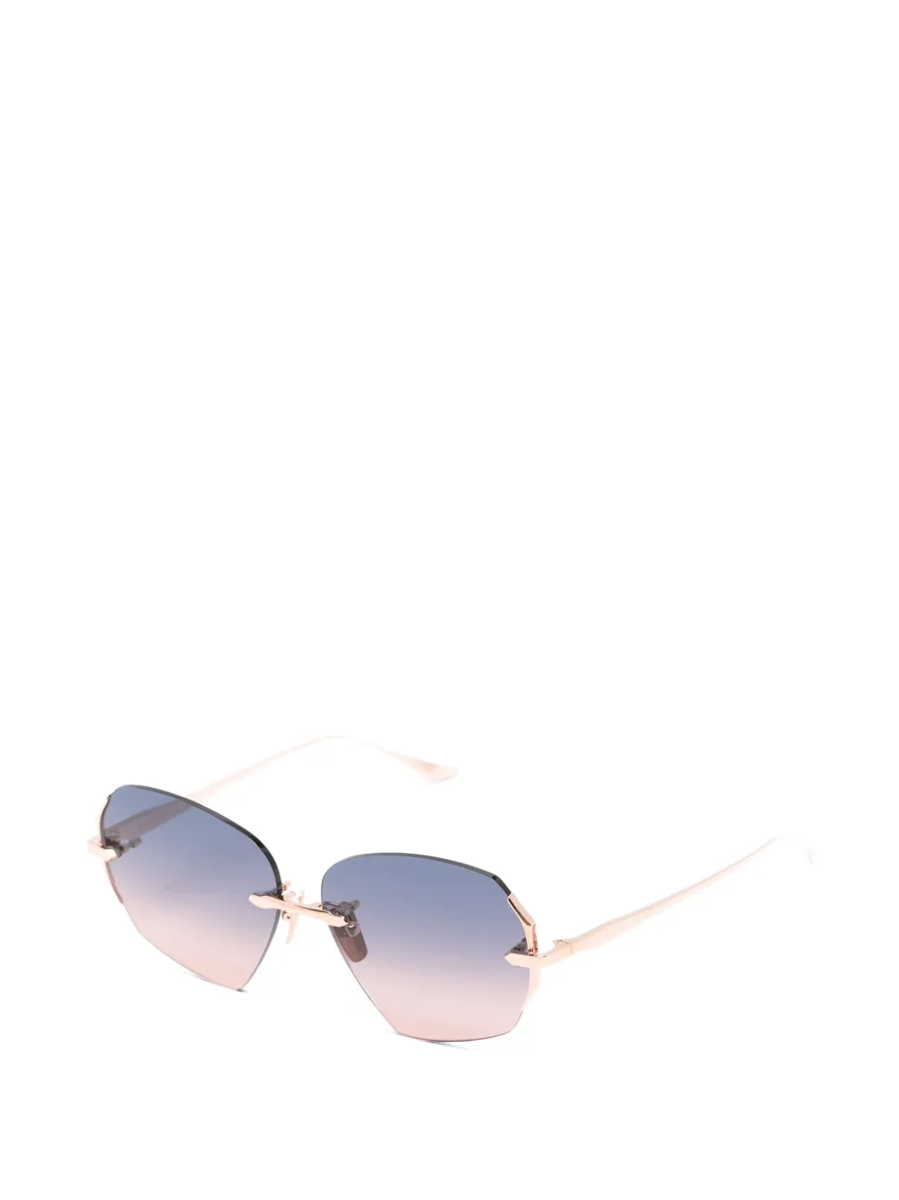 Dita Eyewear geometic sunglasses - Goud