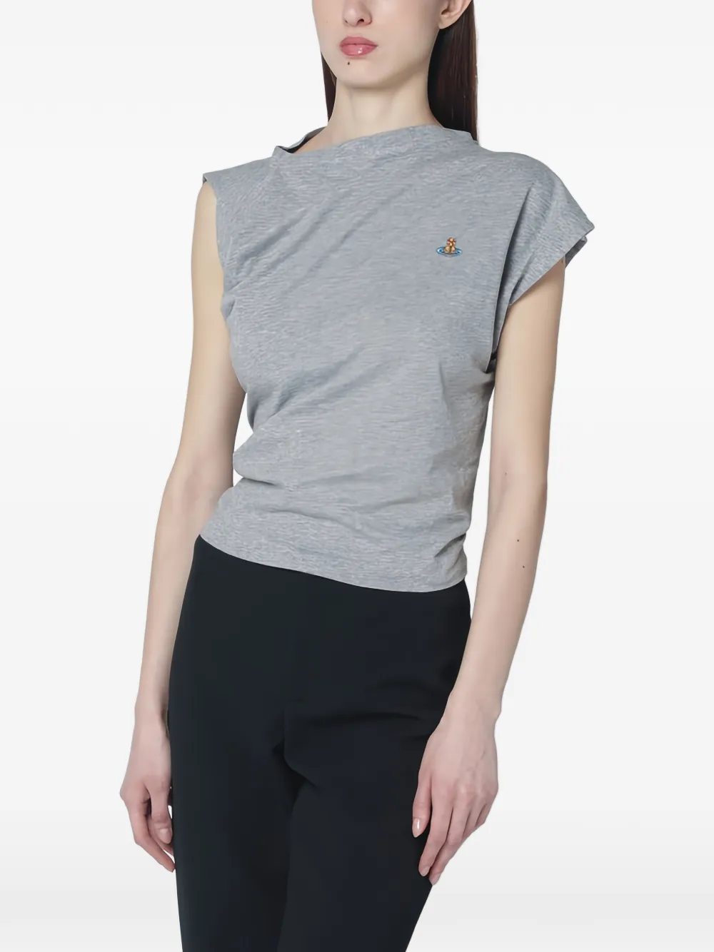Vivienne Westwood Top drappeggiato Hebo - Grigio