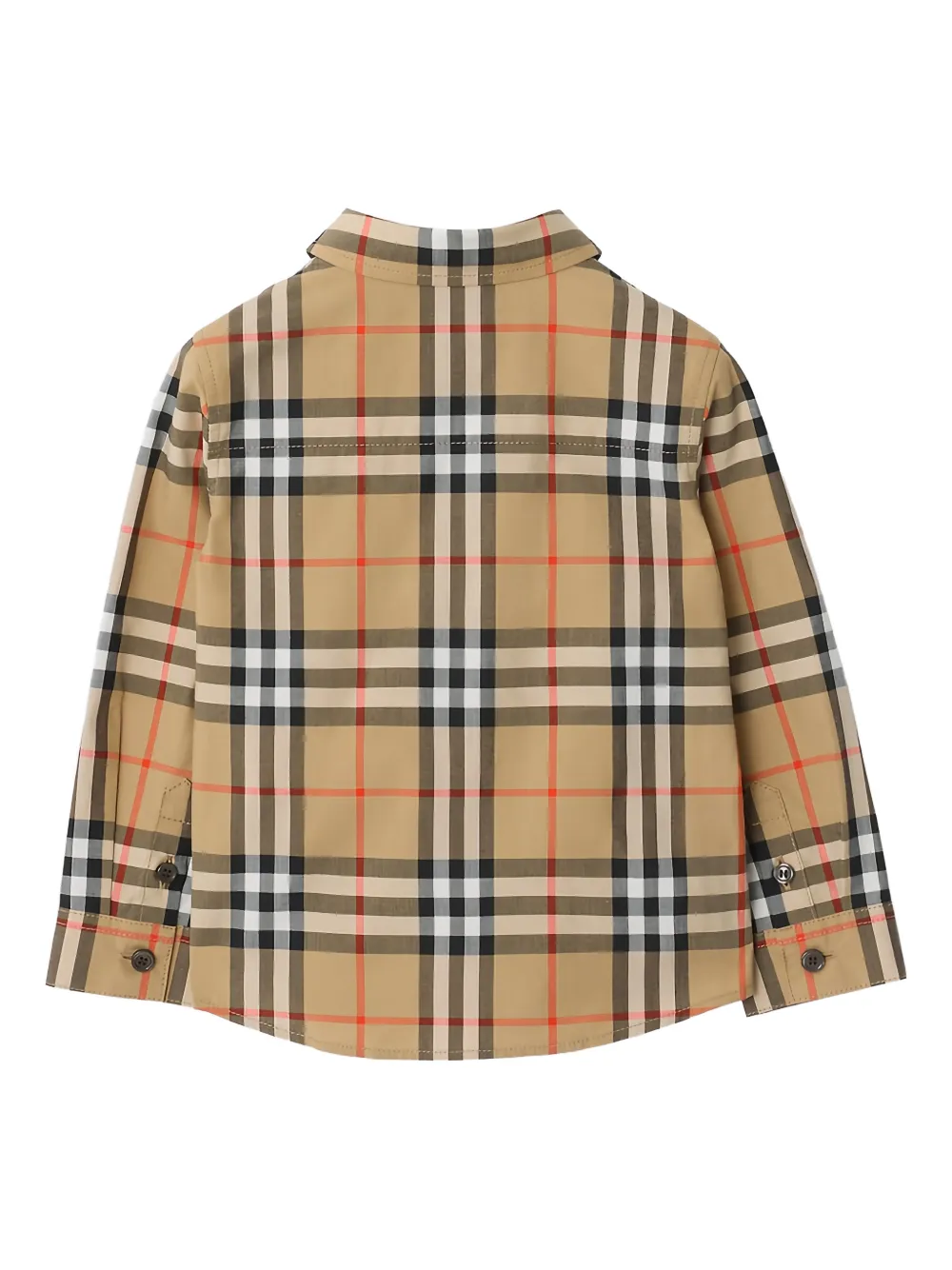  Burberry Kids Checked Shirt - Neutrals 