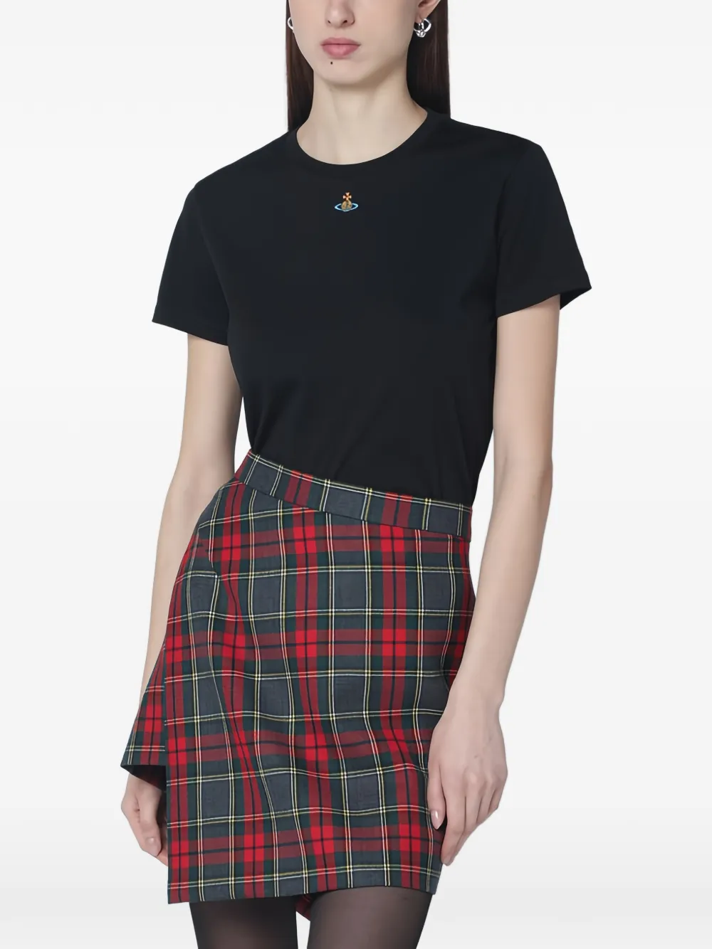 Vivienne Westwood T-Shirt mit Orb-Motiv - Schwarz