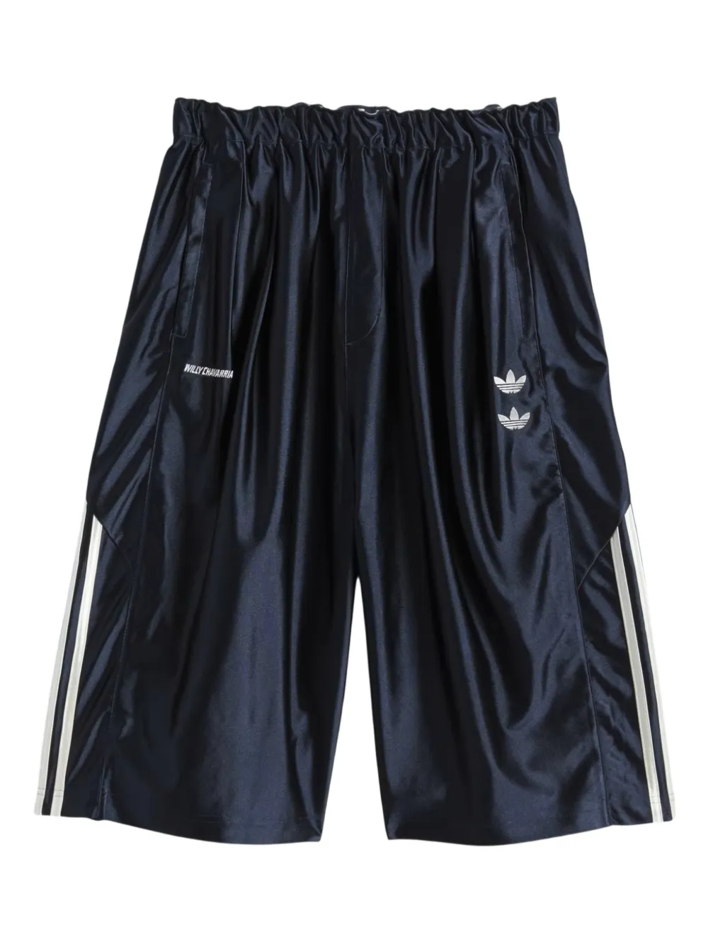 Willy Chavarria x Adidas logo shorts - Blu